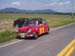 Mini Cooper race car on road