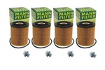 Oil Filter 4-pak w/ Drain Plug | Gen1 MINI Cooper Hardtop, Convertible, Hardtop
