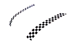 Bonnet Stripes Magnetic Satin Checkered | Gen1 MINI Cooper &amp; S (2002-2008)