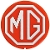 Steering Boss MG Logo Badge Red & Silver | MG Midget